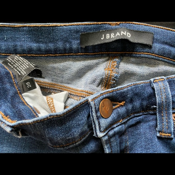 J brand super skinny jeans destroyed denim 28 - Picture 6 of 9